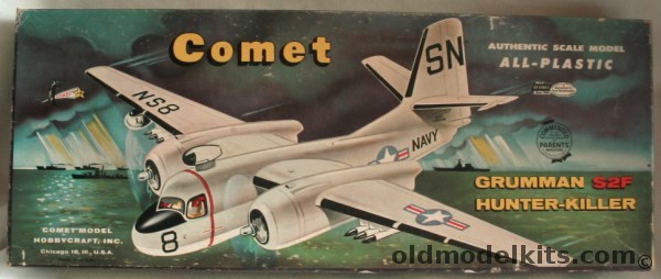 Comet 1/54 Grumman S2F Hunter - Large Scale, PL801-98 plastic model kit